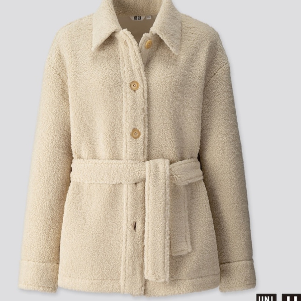 Uniqlo Women U Pile-lined Fleece Short Coat